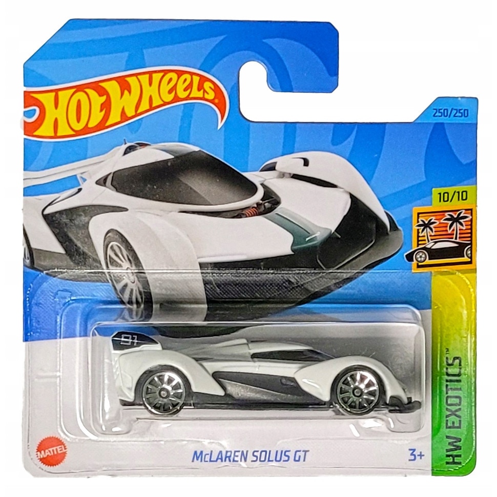 Masinuta metalica Hot Wheels 2023, McLaren Solus GT, 1:64, Alb