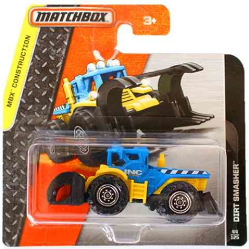 Masinuta metalica Matchbox Dirt Smasher, MBX Construction, Colectia 2016, Albastru, 1:64