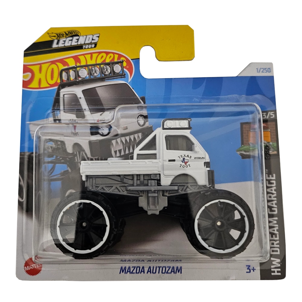 Masinuta metalica Hot Wheels Mazda Autozam, Colectia HW Dream Garage - Editia Legends Tour 2024, Alb, 1:64