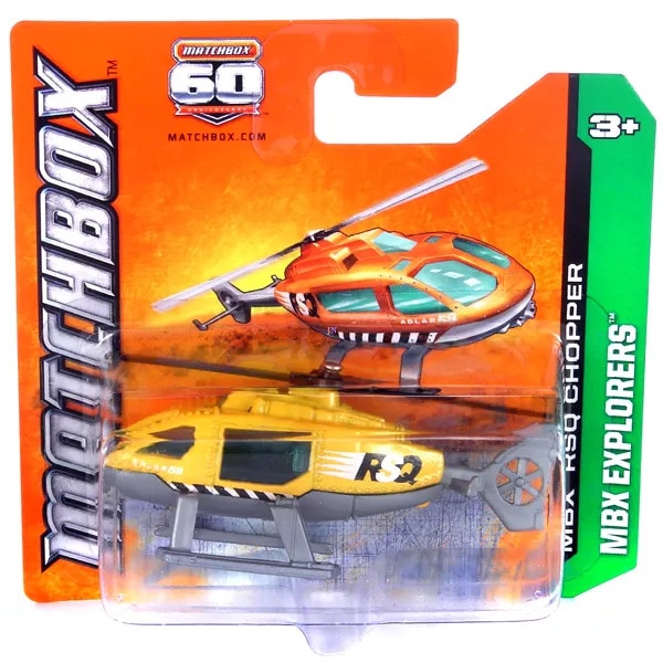 Masinuta metalica Matchbox MBX RSQ Chopper, MBX Explorers, Colectia 2012, Galben, 1:64