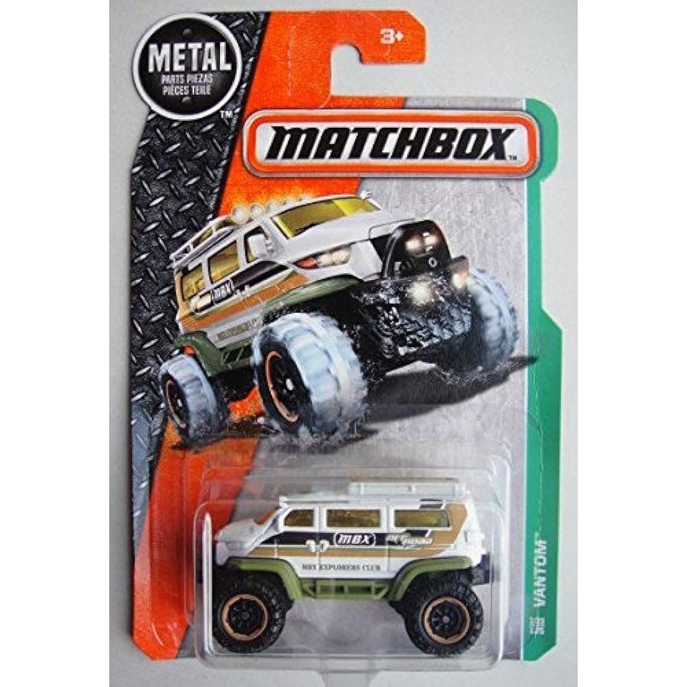 Masinuta metalica Matchbox Vantom, MBX Explorers, Colectia 2016, Alb, 1:64