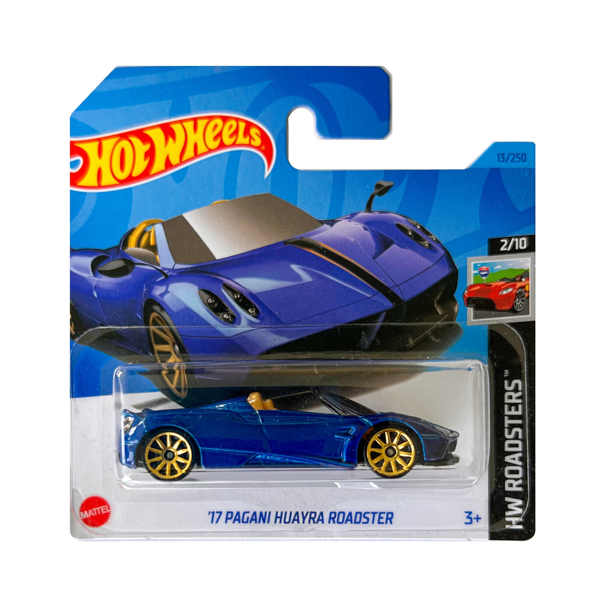 Masinuta Metalica Hot Wheels, '17 Pagani Huayra Roadster, 1:64. Albastru