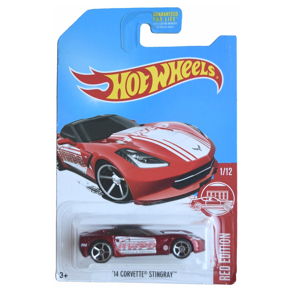 Masinuta metalica Hot Wheels '14 Corvette Stingray, Red Edition - Editia 2017, Target USA Exclusive, Rosu, 1:64