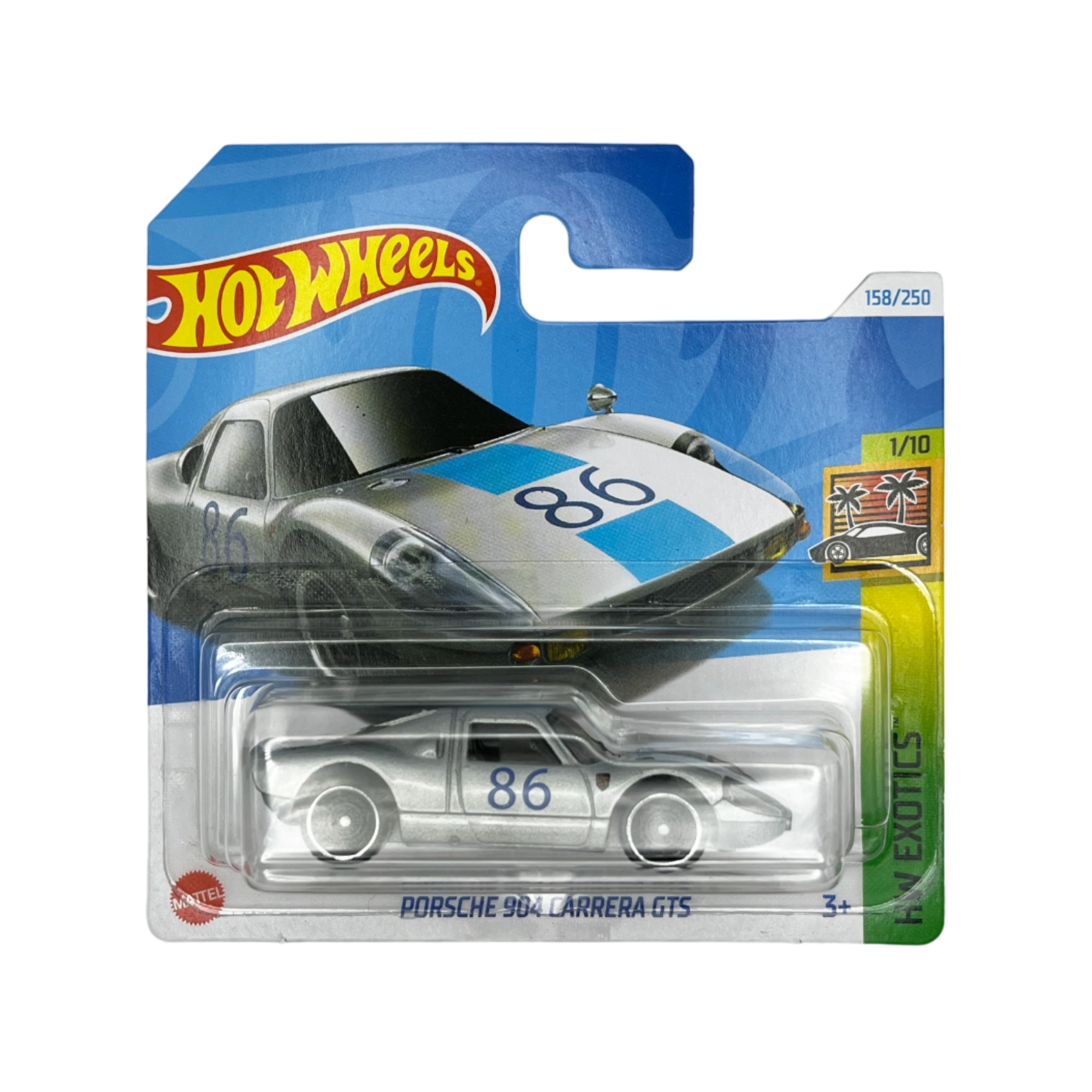 Masinuta Hot Wheels Porsche 904 Carrera GTS, gri, 1:64