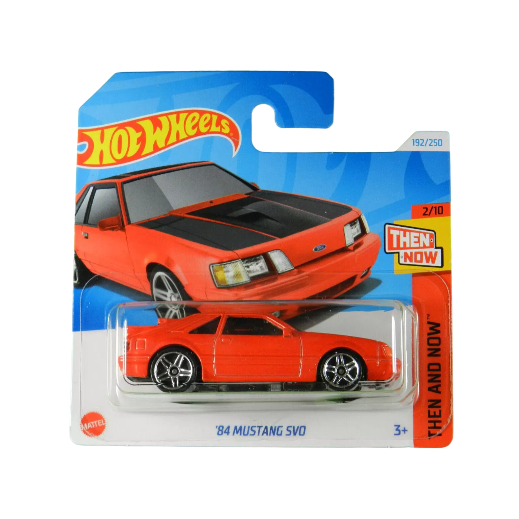 Masinuta Hot Wheels '84 Mustang SVO, rosu, 1:64 - Model 2024