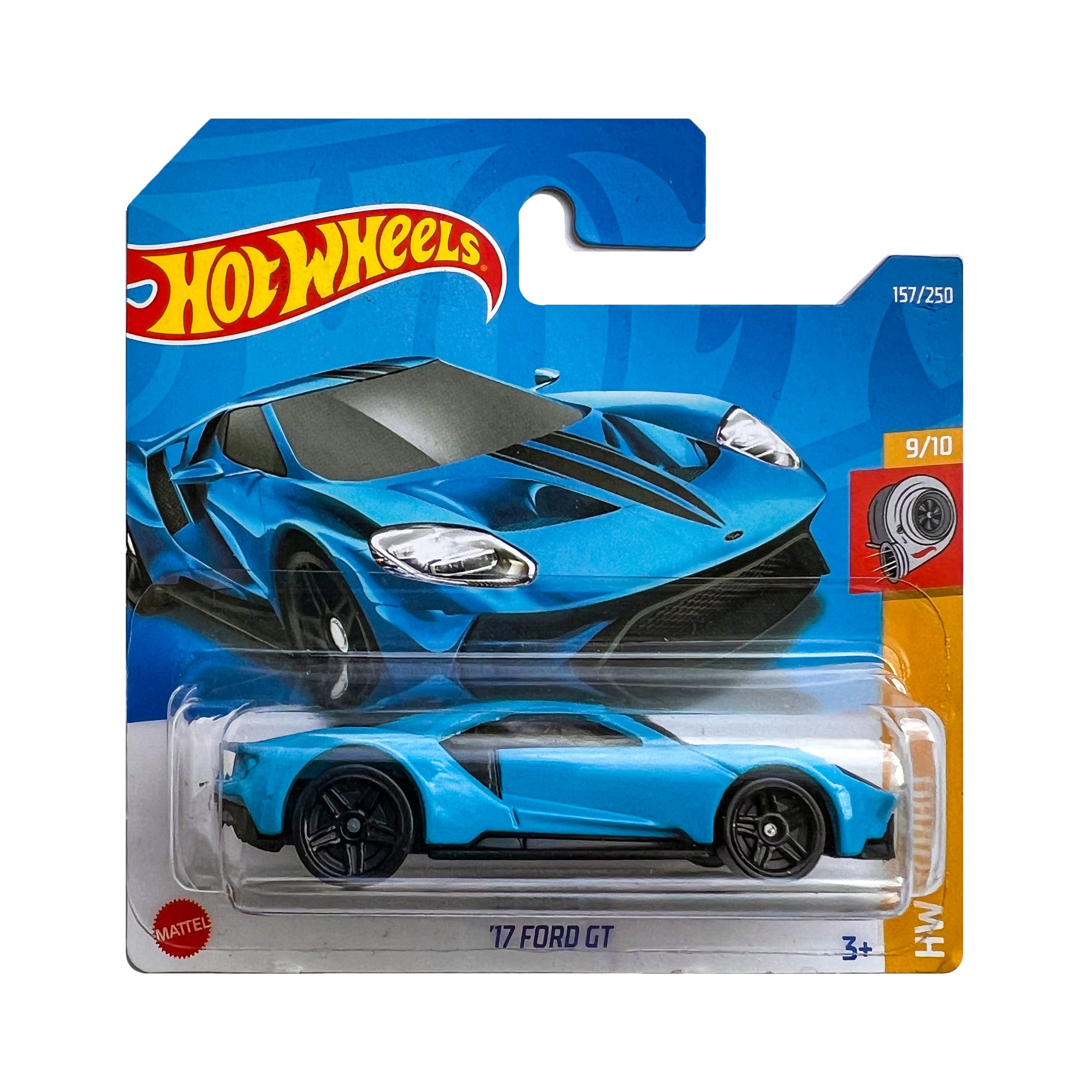Masinuta metalica Hot Wheels, '17 Ford GT 1:64, Albastru