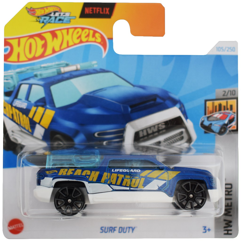 Masinuta metalica Hot Wheels, Surf Duty, 1:64