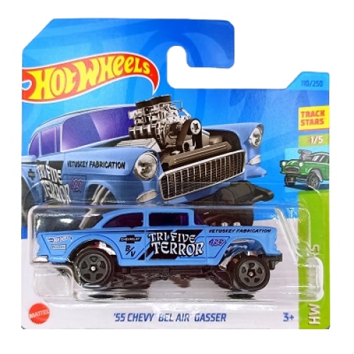 Masinuta Hot Wheels - '55 Chevy Bel Air Gasser - albastru