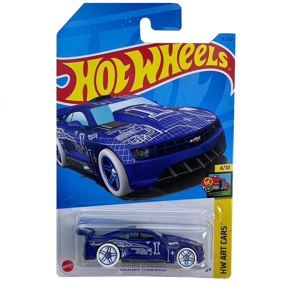 Masinuta Metalica Hot Wheels, Custom 11' Camaro, Albastru, 1:64