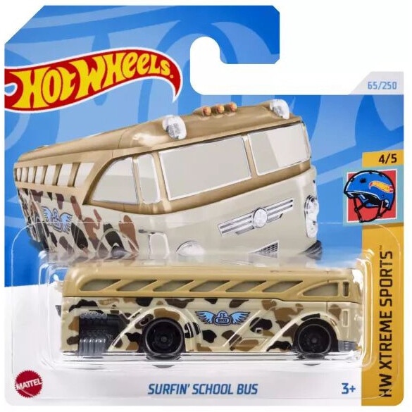 Masinuta metalica Hot Wheels, Surfin' School Bus, 1:64
