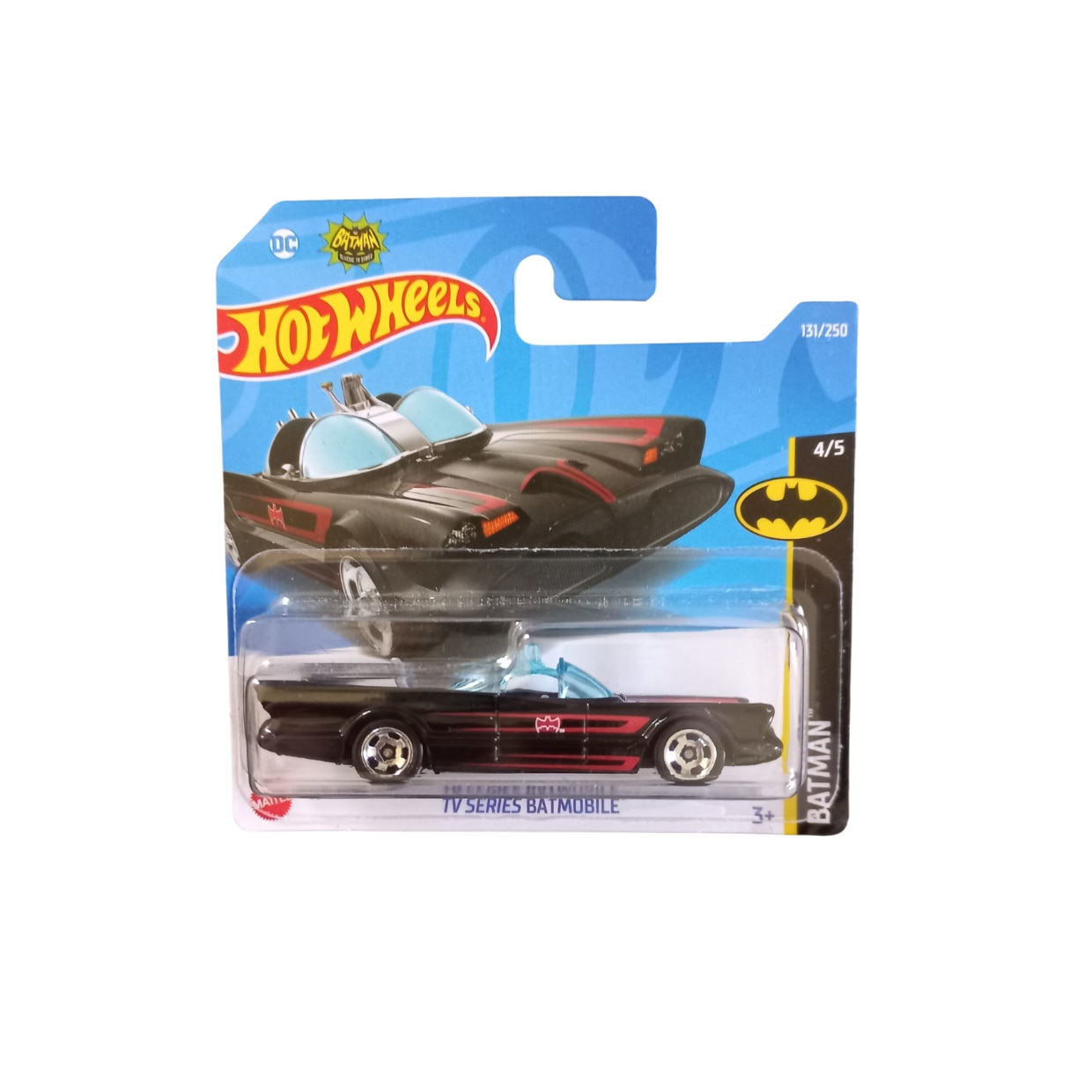 Masinuta metalica Hot Wheels, TV Series Batmobile, Colectia 2022, 1:64, Negru
