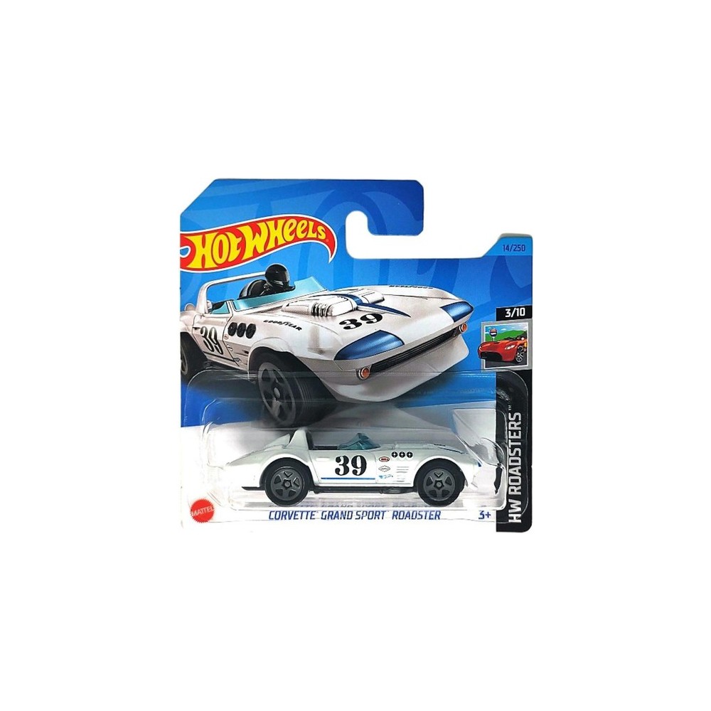 Masinuta metalica Hot Wheels, Corvette Grand Sport Roadster, Colectia 2023, 1:64, Alb