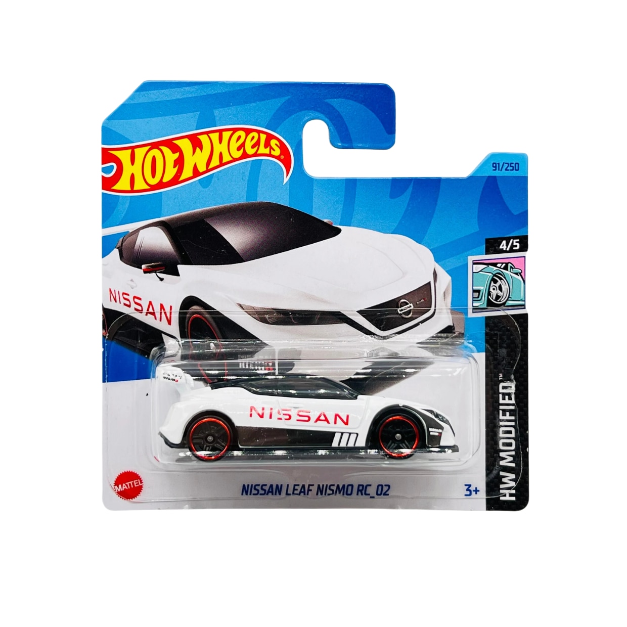 Masinuta metalica Hot Wheels, Nissan Leaf Nismo RC 02, 1:64, Alb
