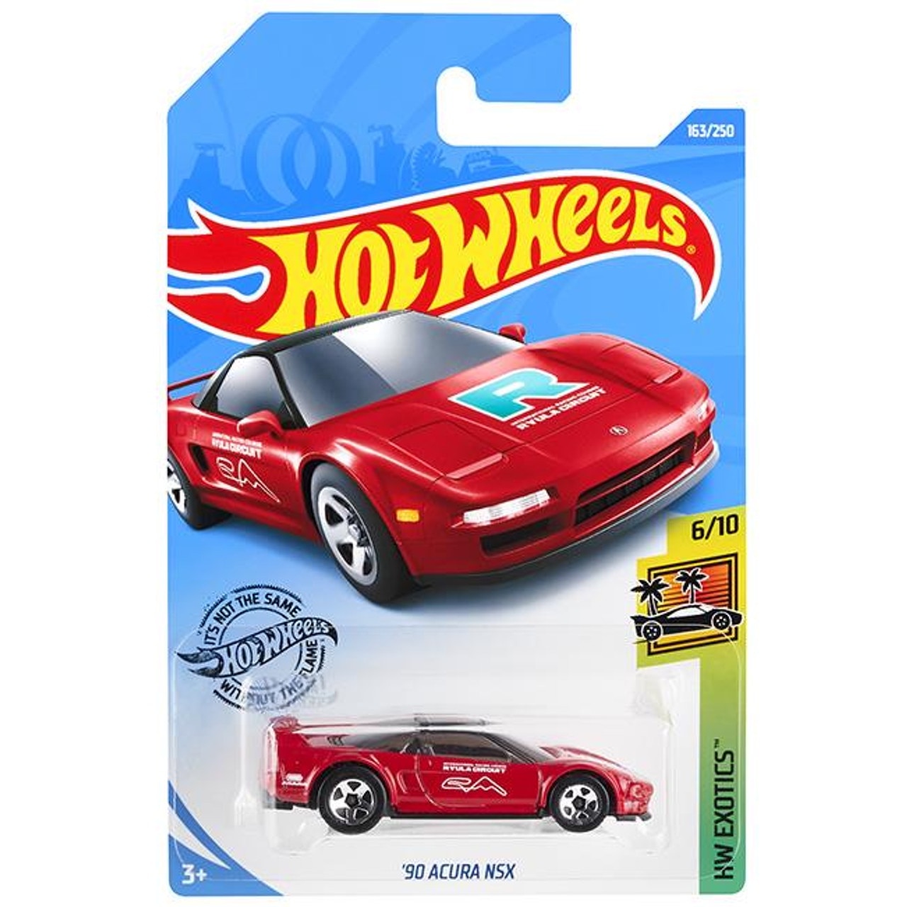 Masinuta metalica Hot Wheels, '90 Acura NSX, Colectia 2020, 1:64, Rosu