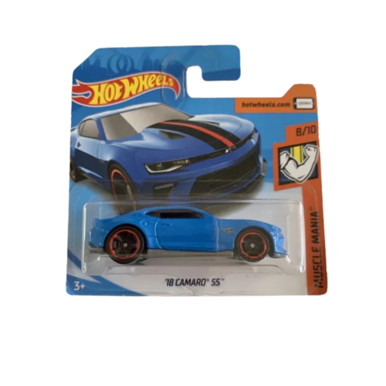 Masinuta metalica Hot Wheels, '18 Camaro SS, 1:64, Colectia 2018, 1:64 Albastru