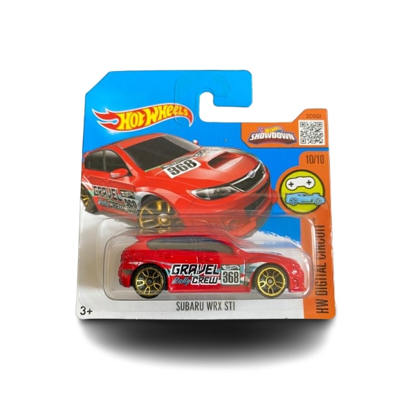 Masinuta metalica Hot Wheels, Subaru WRX STI, Colectia 2016, 1:64, Rosu