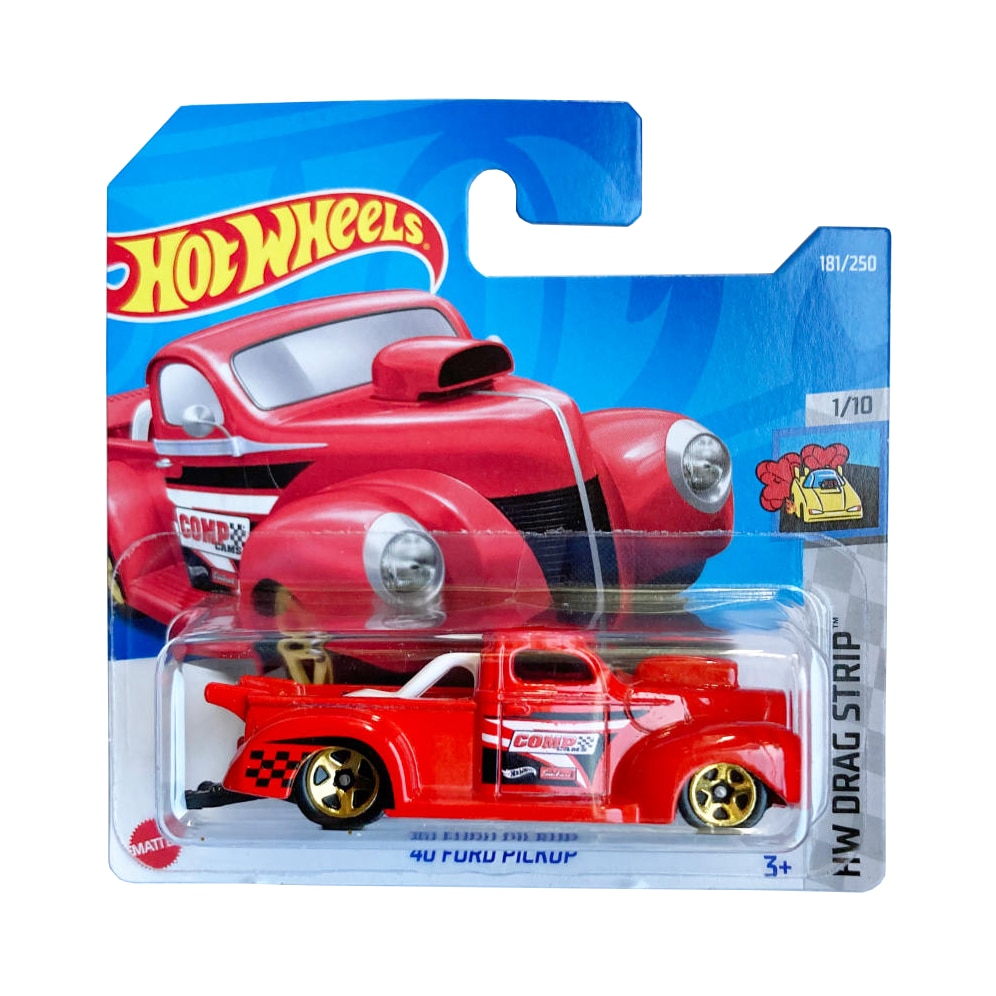 Masinuta Metalica Hot Wheels, '40 Ford Pickup, Rosu, 1:64