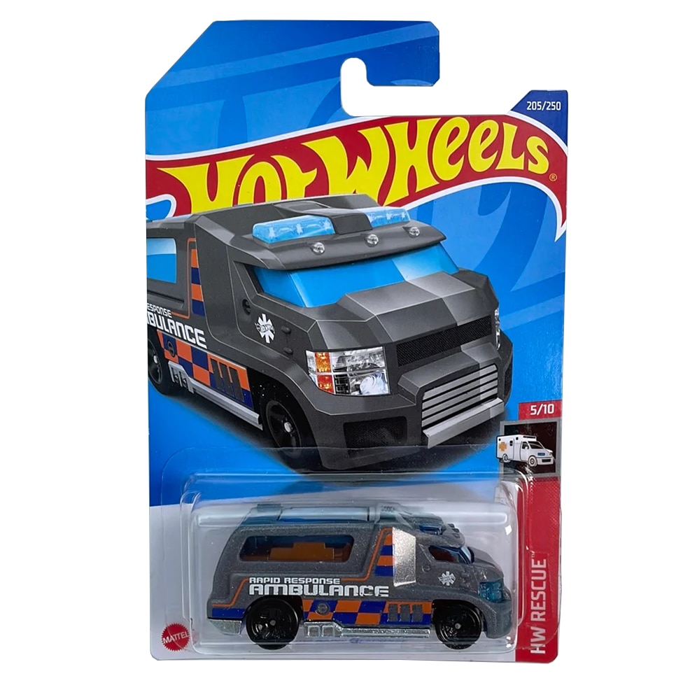 Masinuta Metalica Hot Wheels, HW Rapid Response, Gri, 1:64