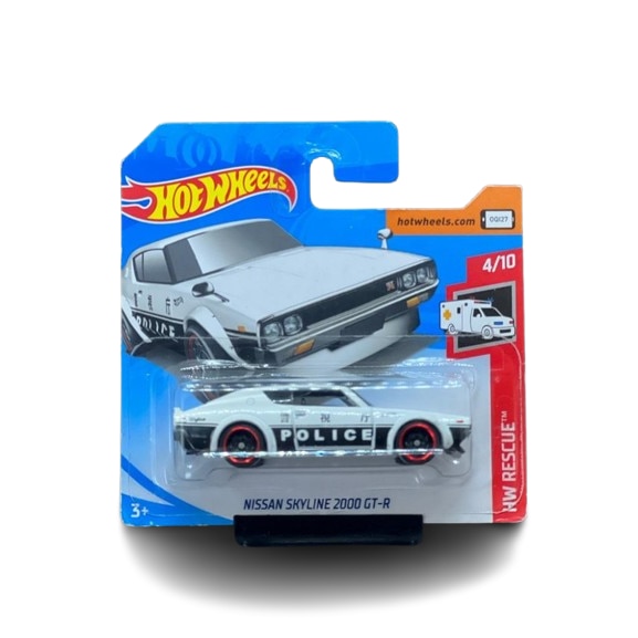 Masinuta metalica Hot Wheels, Nissan Skyline 2000 GT-R, Colectia 2019, 1:64, Alb