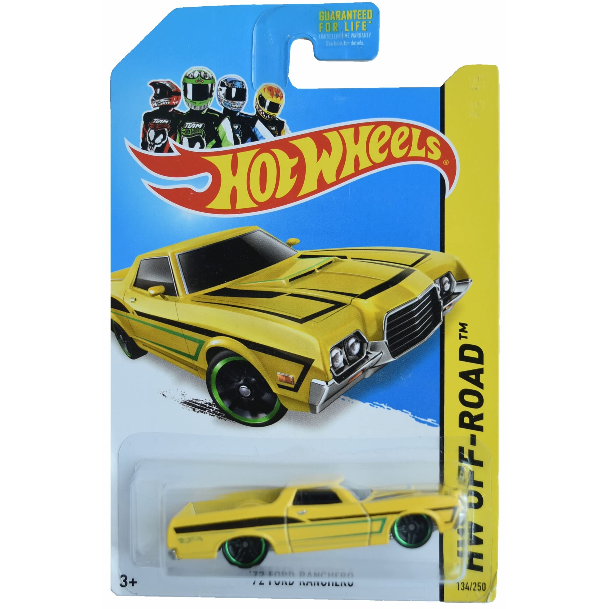 Masinuta metalica Hot Wheels, '72 Ford Ranchero, Colectia 2014, 1:64, Galben
