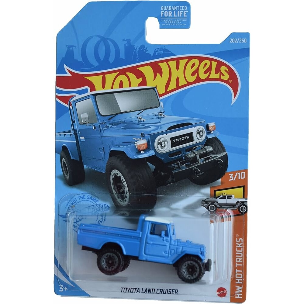 Masinuta metalica Hot Wheels, Toyota Land Cruiser, Colectia 2021, 1:64, Albastru