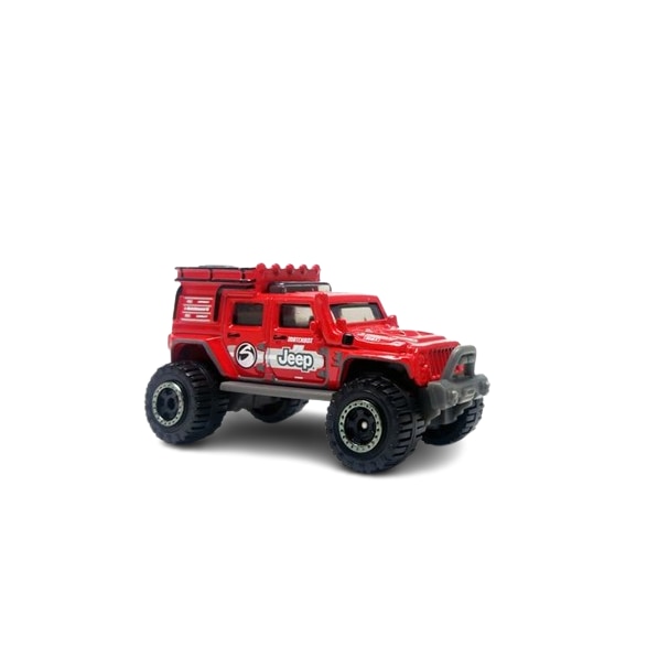 Masinuta metalica Matchbox, Jeep Wrangler Superlift, editie 2023 - aniversara 70 de ani, 1:64, rosu
