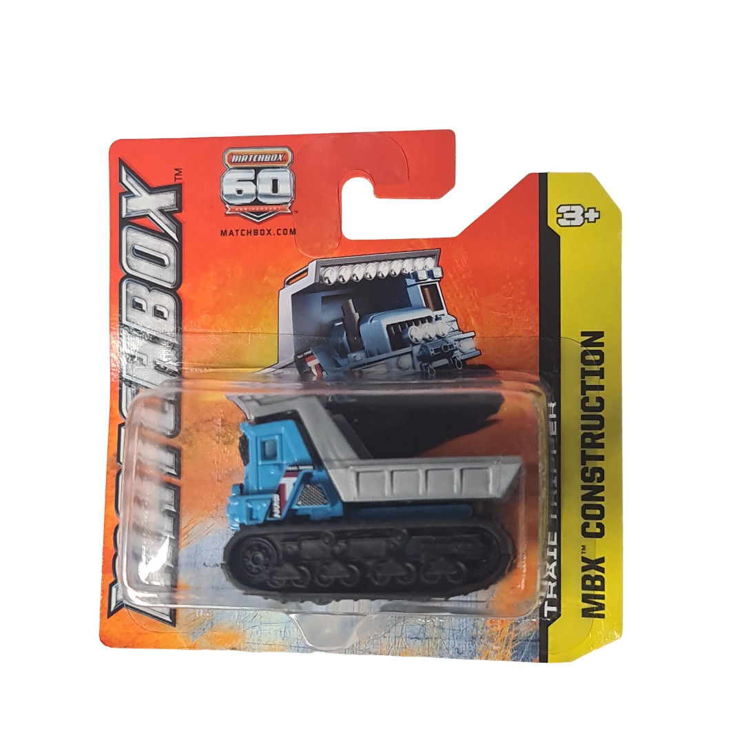Masinuta metalica Matchbox, Trail Tripper, Colectia MBX Construction, 2013 Editie aniversara 60 de ani, 1:64, Albastru cu gri