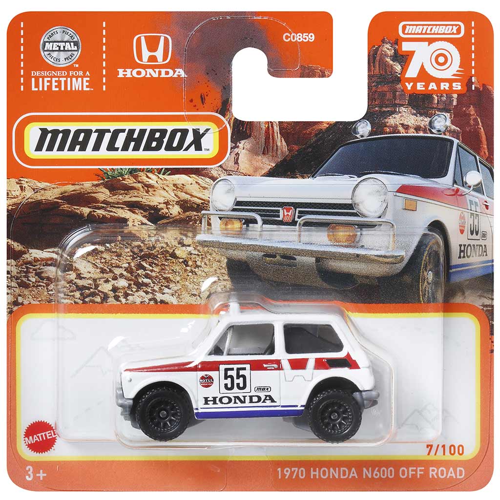 Masinuta metalica Matchbox, M70 Honda N600 Off Road, 1:64, Alb