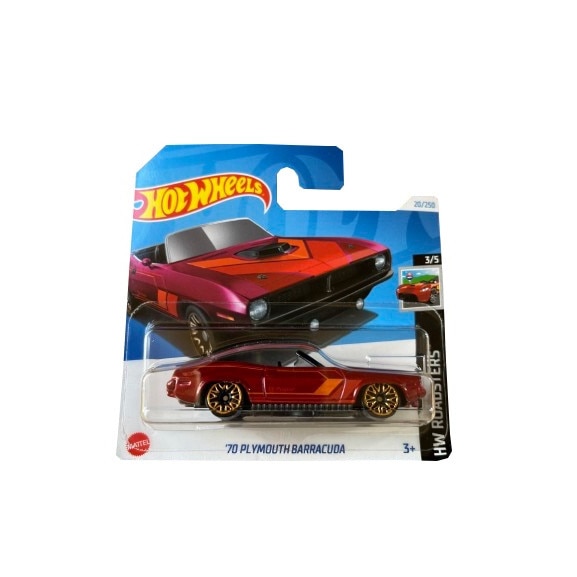 Masinuta metalica Hot Wheels '70 Plymouth Barracuda, 1:64