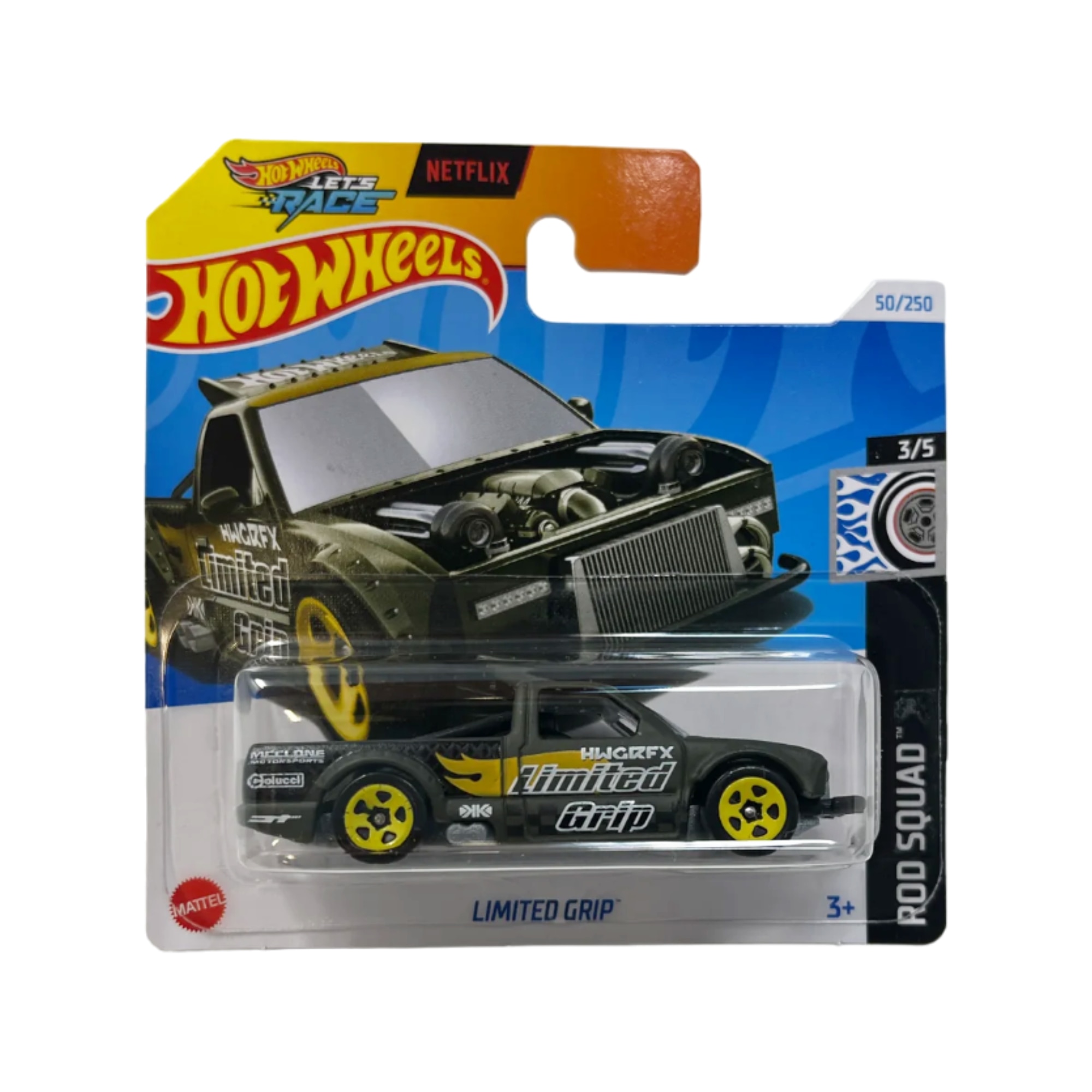Masinuta Hot Wheels Limited Grip, verde, 1:64 - model 2024