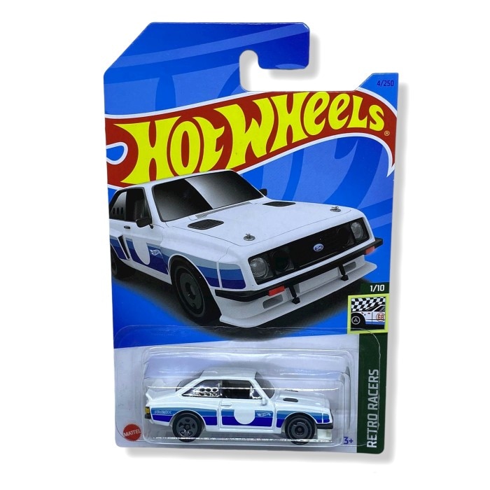 Masinuta Metalica Hot Wheels, Ford Escort RS2000, 1:64, Alb