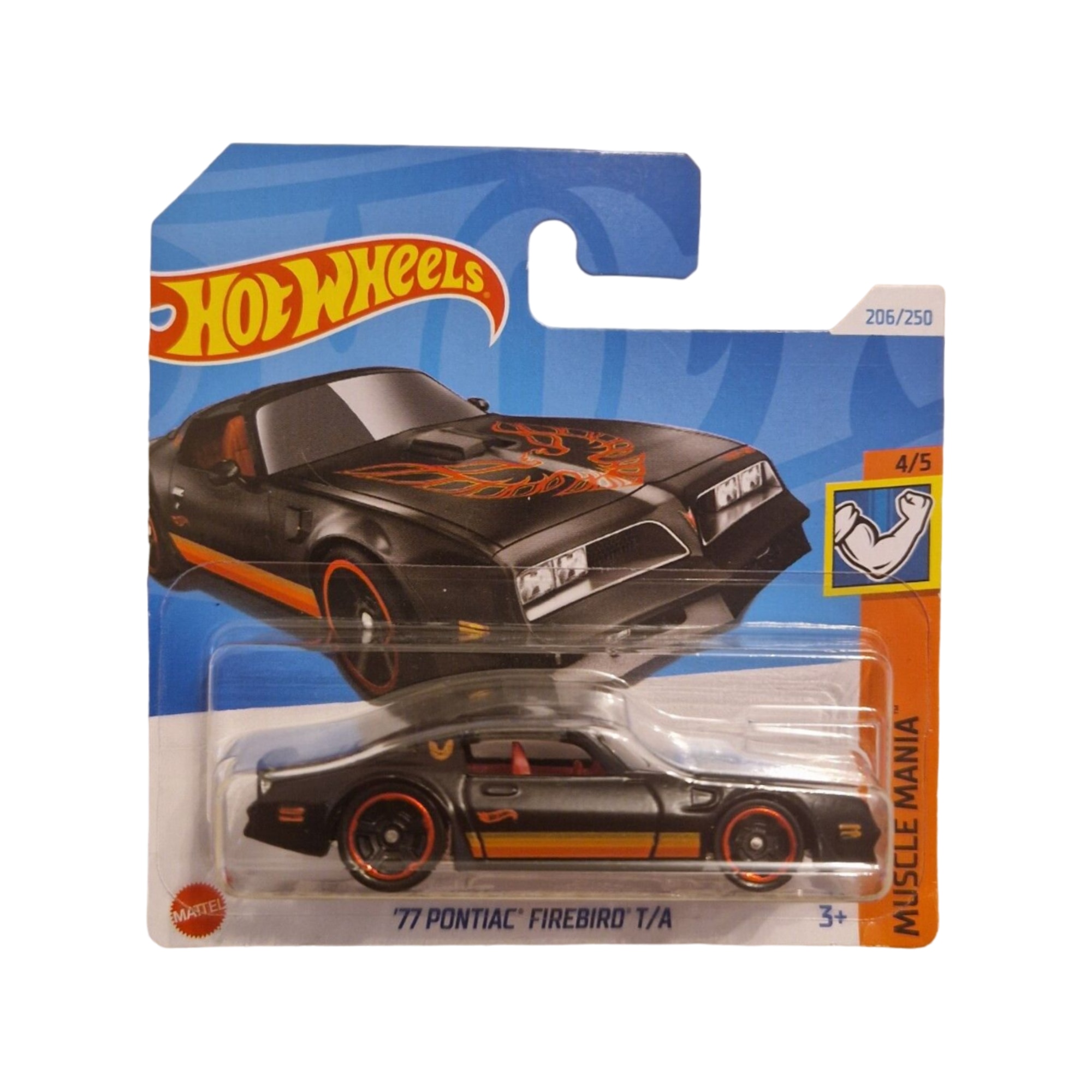 Masinuta Hot Wheels '77 Pontiac Firebird T/A, negru, 1:64