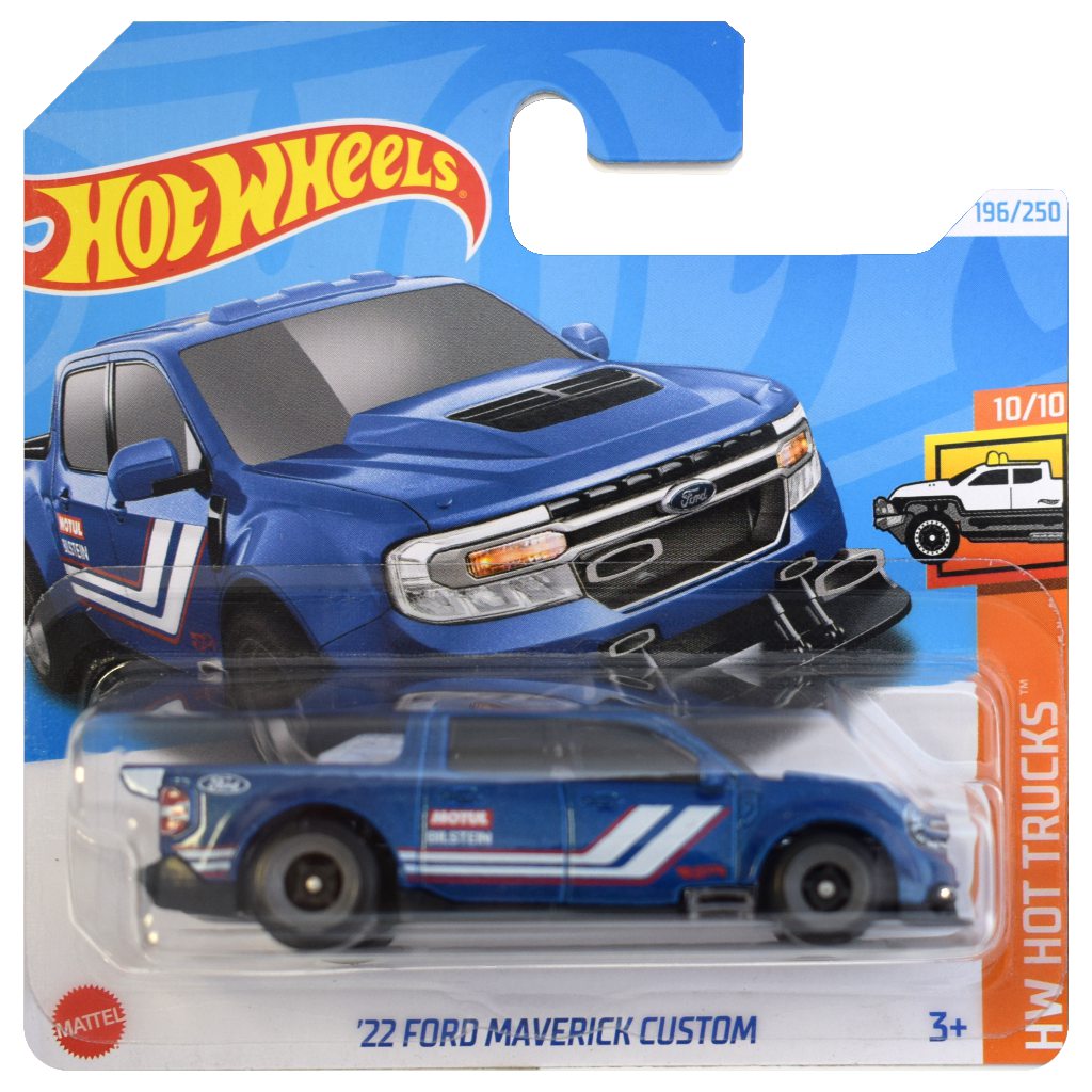 Masinuta Hot Wheels '22 Ford Maverick Custom, albastru, 1:64 - Model 2024