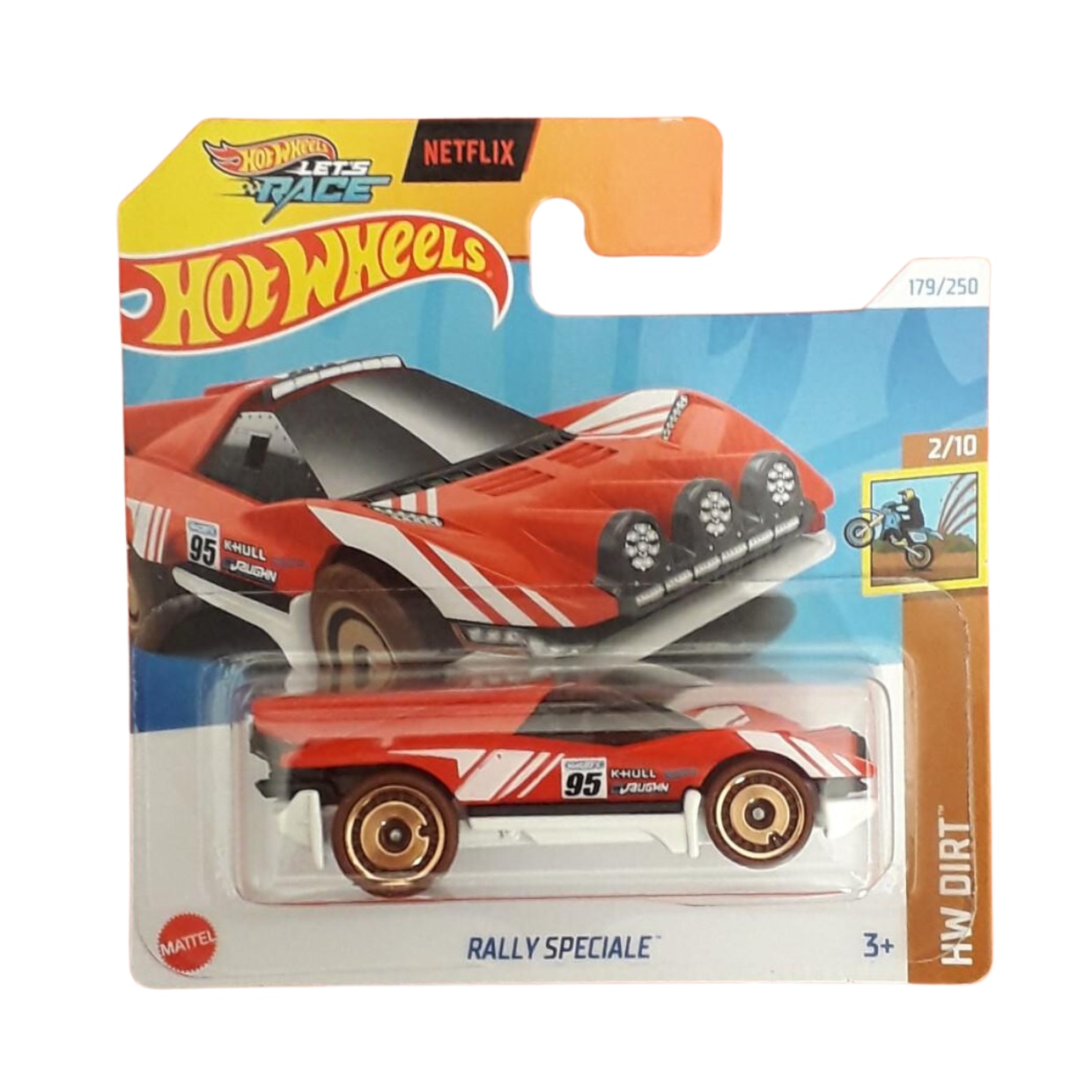 Masinuta Metalica Hot Wheels, Rally Speciale, Colectia HW Dirt - Editia 2024, Rosu, 1:64