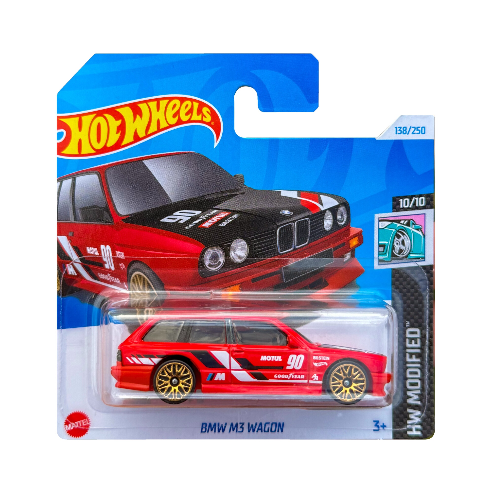 Masinuta Metalica Hot Wheels BMW M3 Wagon, HW Modified, 1:64, Rosu