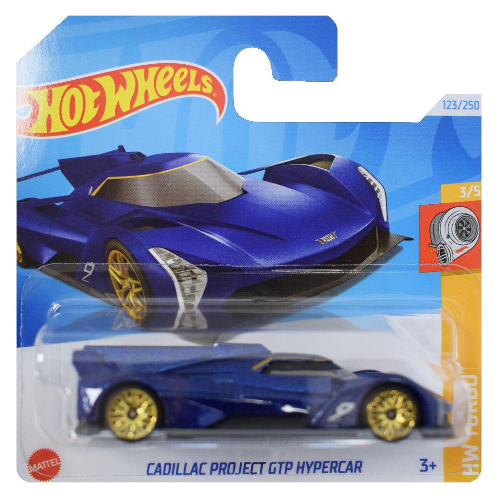 Masinuta Metalica Hot Wheels, Cadillac Project GTP Hypercar, Albastru, 1:64