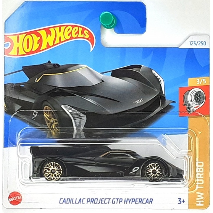 Masinuta metalica Hot Wheels, Cadillac Project GTP Hypercar, HW Turbo 2024, 1:64, negru