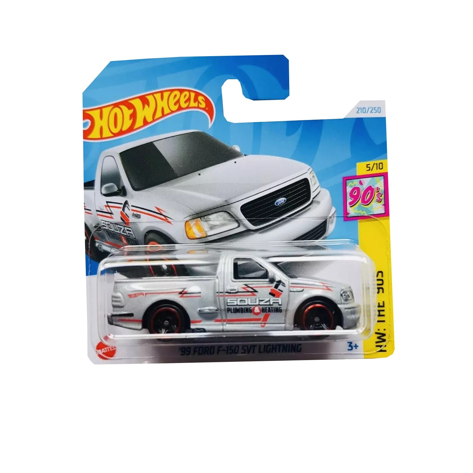Masinuta Metalica Hot Wheels, '99 Ford F-150 SVT Lighting, 1:64