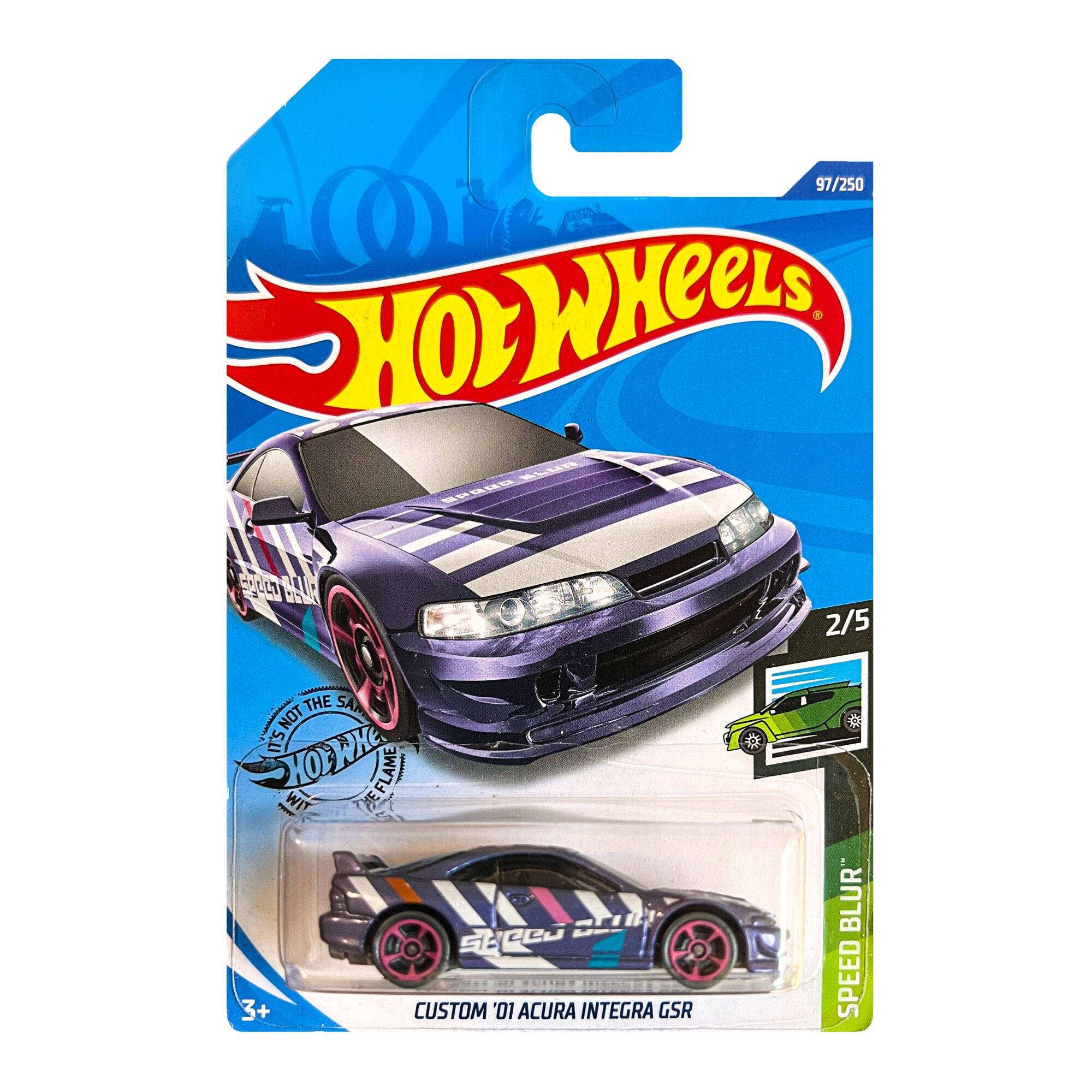 Masinuta metalica Hot Wheels, Custom 01 Acura Integra GSR, 1:64, Mov