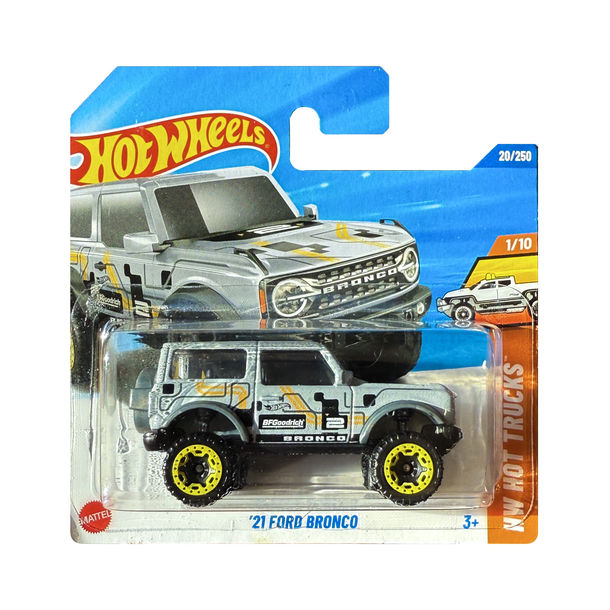 Masinuta Metalica Hot Wheels, '21 Ford Bronco, 1:64, Gri