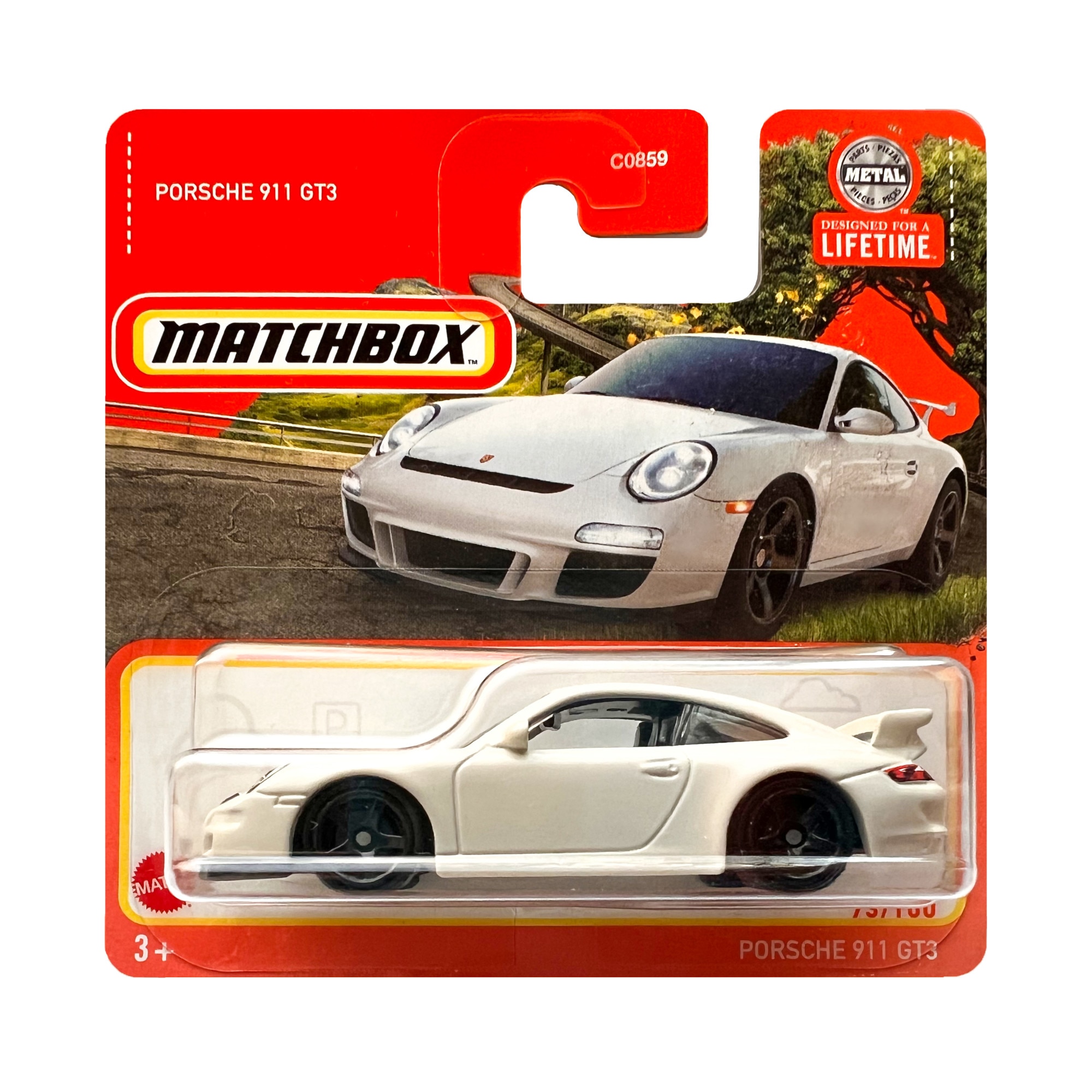 Masinuta metalica Matchbox, Porsche 911 GT3, 1:64, Alb