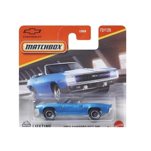 Masinuta Metalica Camaro SS 396, Albastra scara 1:64