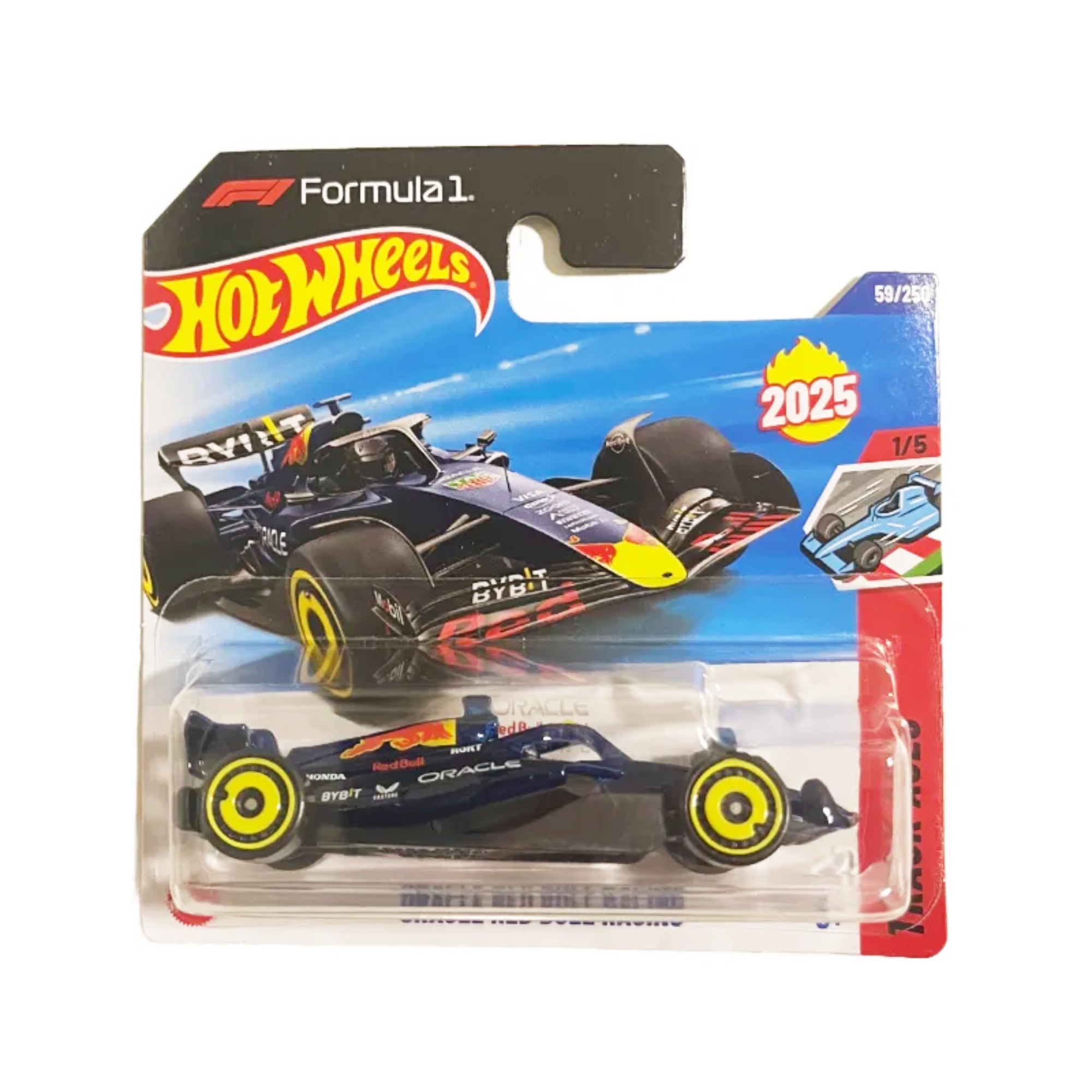 Masinuta Hot Wheels Formula 1 - Oracle Red Bull Racing, albastru, 1:64, model 2025