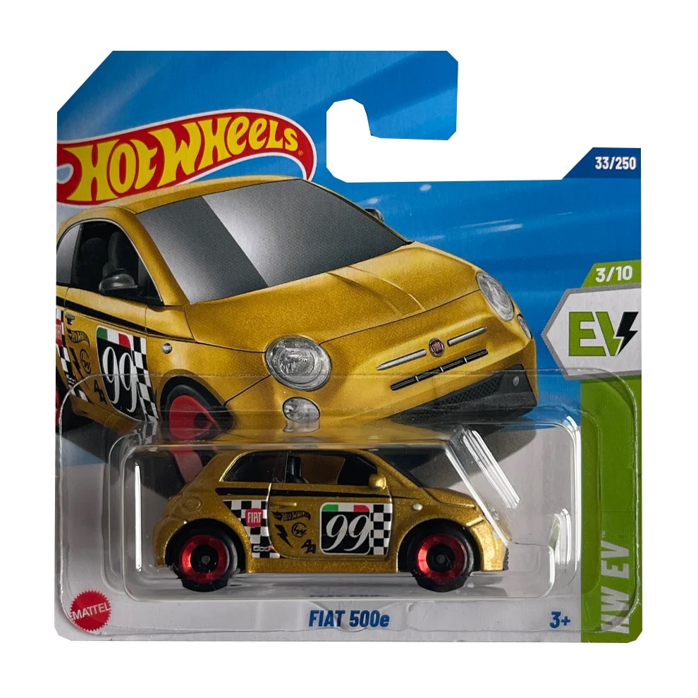 Masinuta Metalica Hot Wheels, Fiat 500e, 1:64