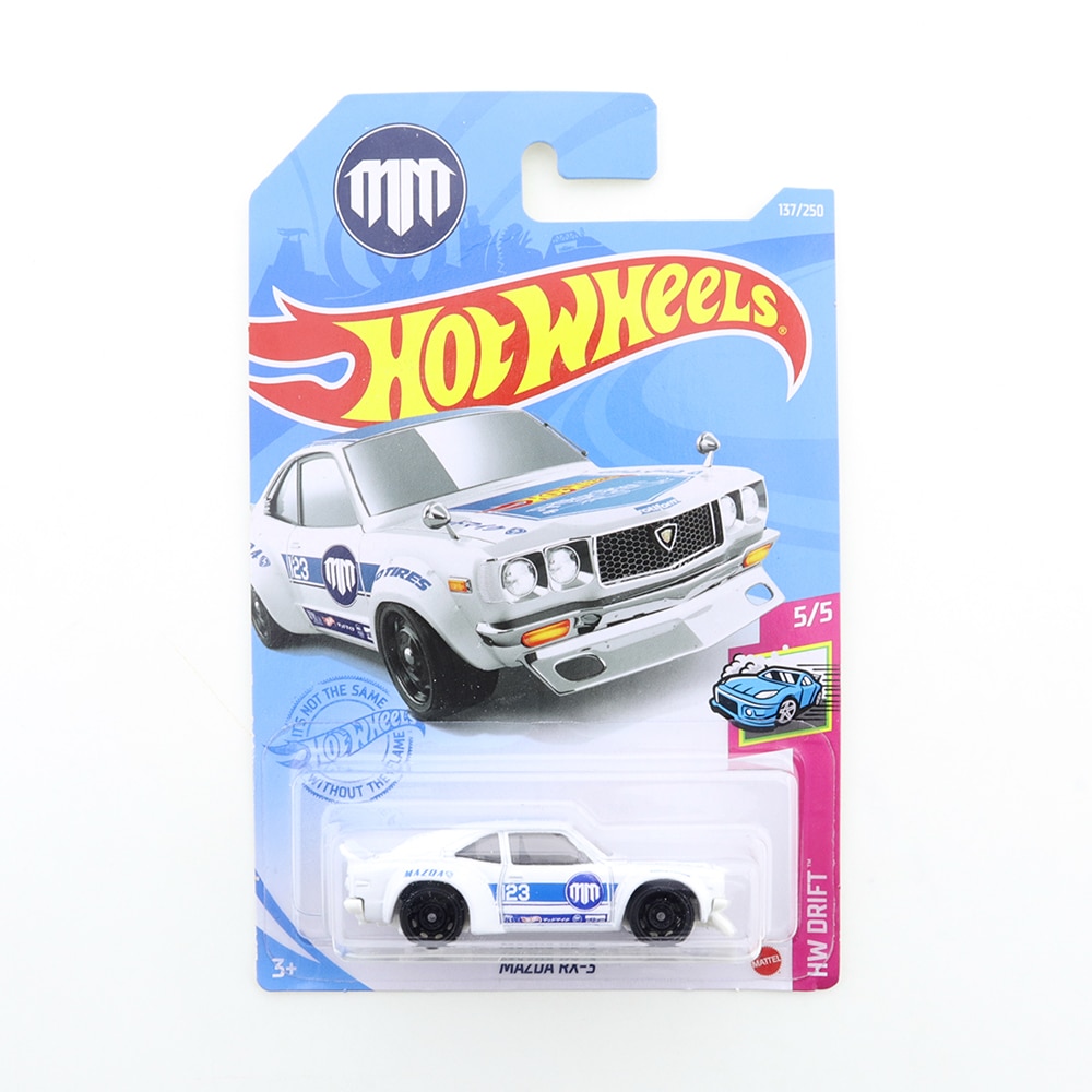 Masinuta Metalica Hot Wheels, Mazda RX-3, Alb, 1:64