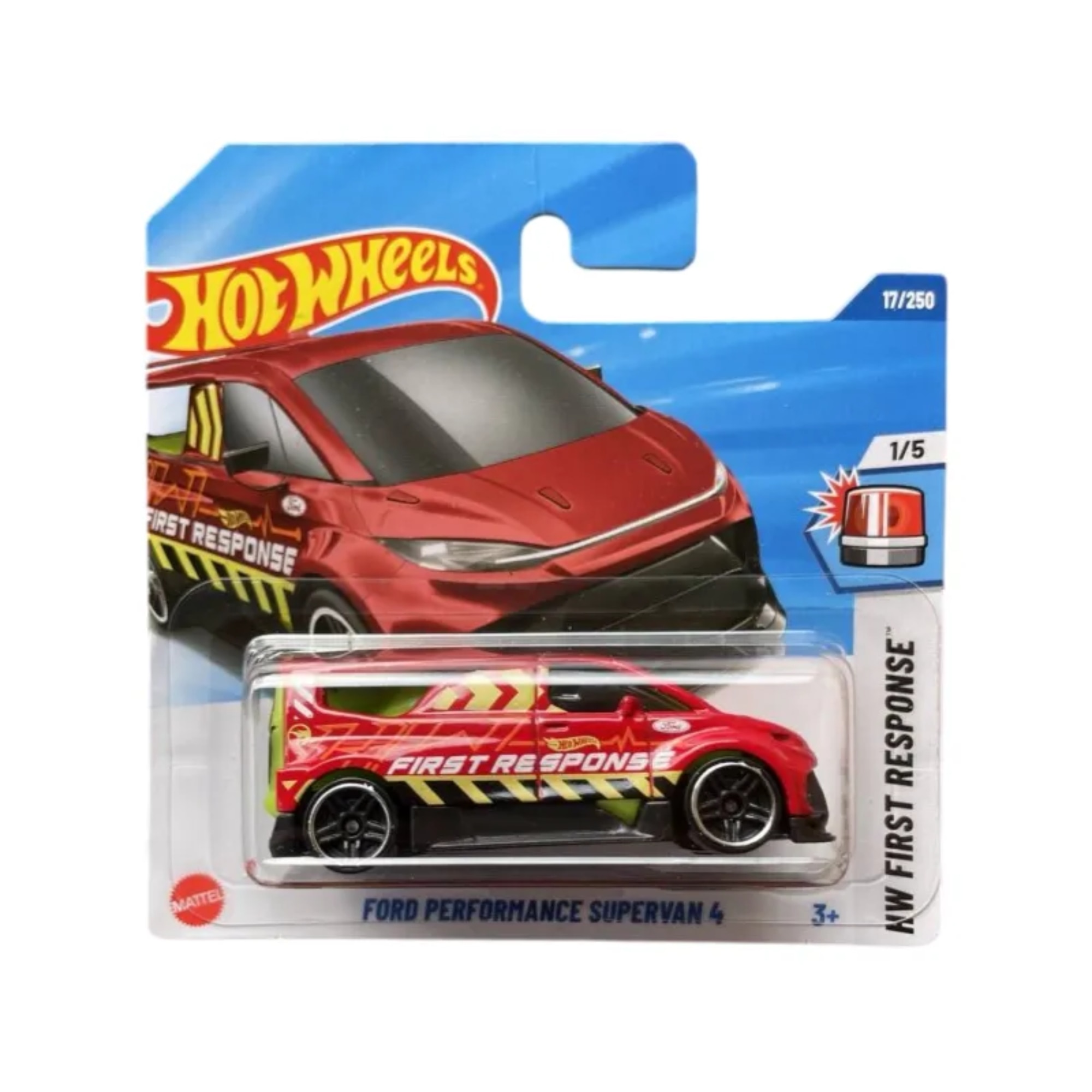 Masinuta Hot Wheels Ford Performance Supervan 4 - Treasure Hunt, rosu, 1:64