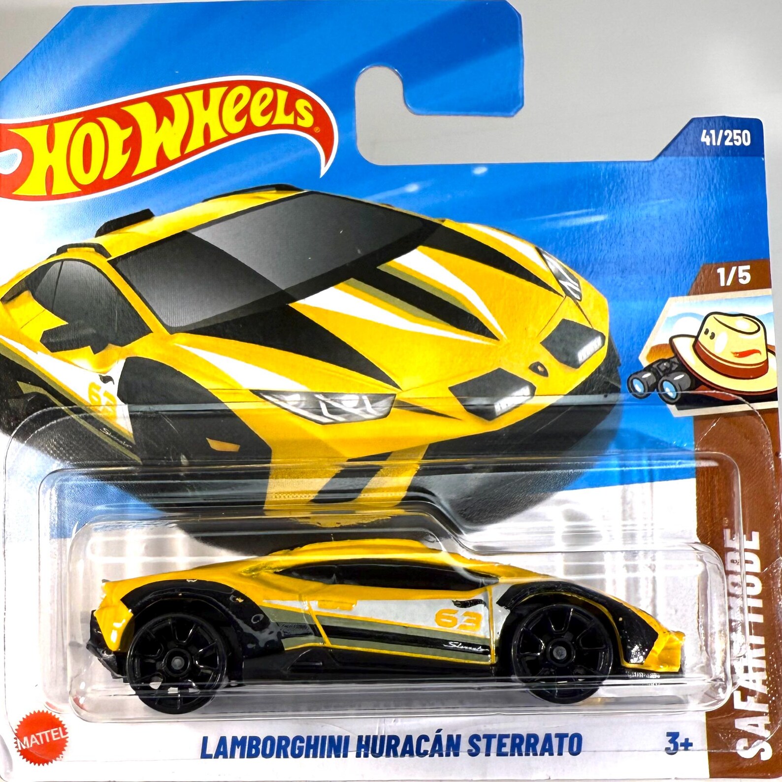 Masinuta Metalica Hot Wheels Lamborghini Huracan Sterrato Galben 2025 1:64
