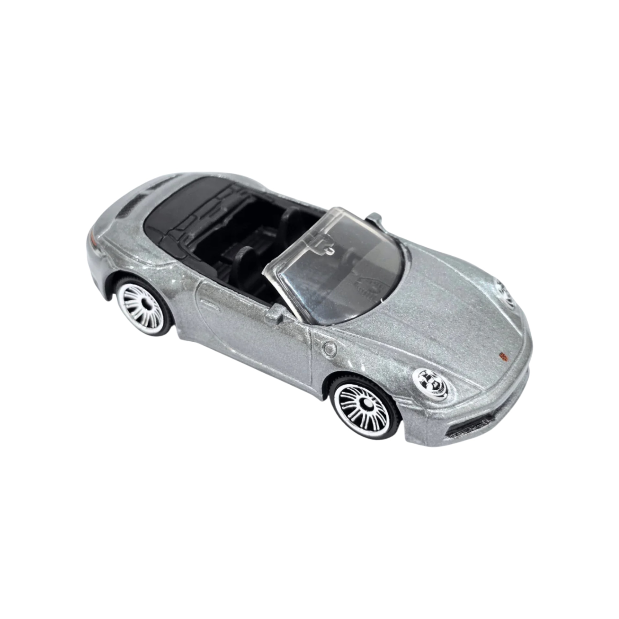 Masinuta Matchbox Porsche 911 Carrera Cabriolet, metal, gri, scara 1:64, model 2025