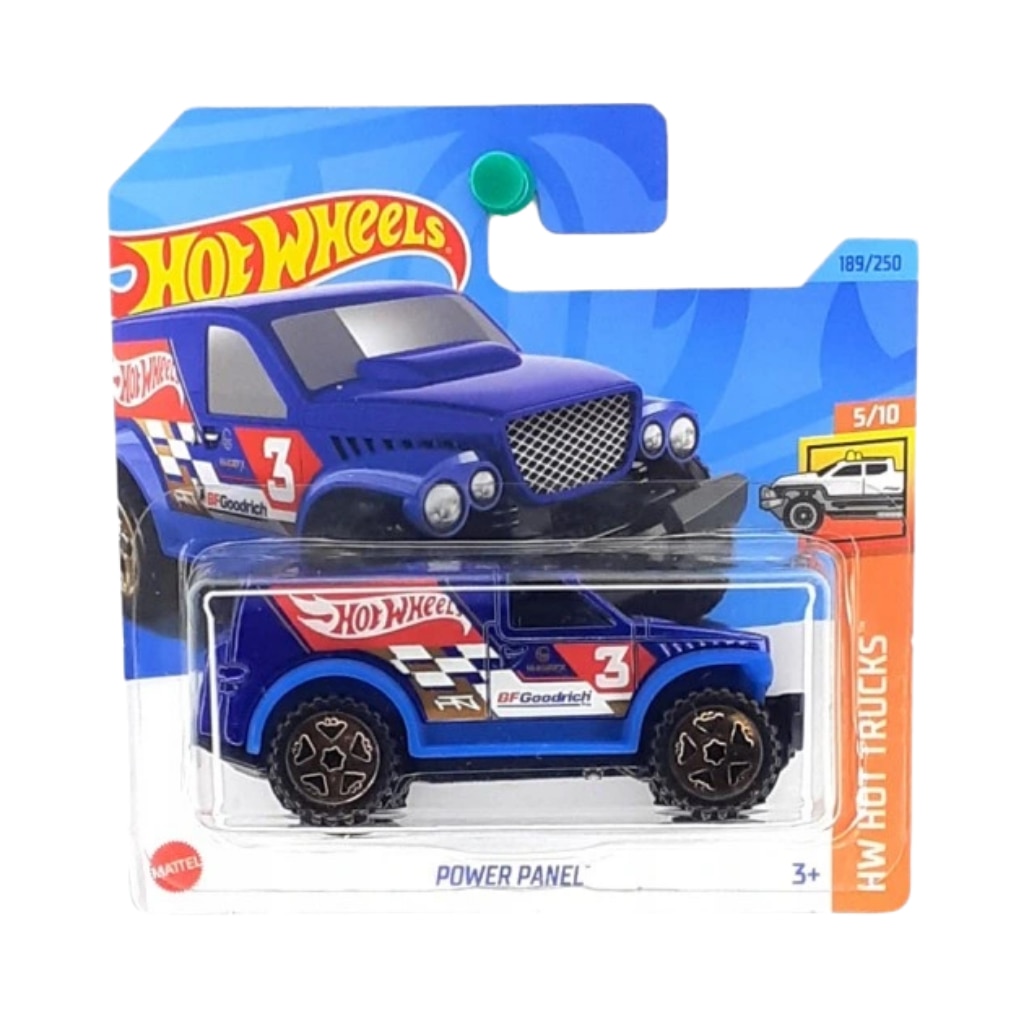 Masinuta Hot Wheels Power Panel, Colectia HW Hot Trucks 2023, Albastru, 1:64
