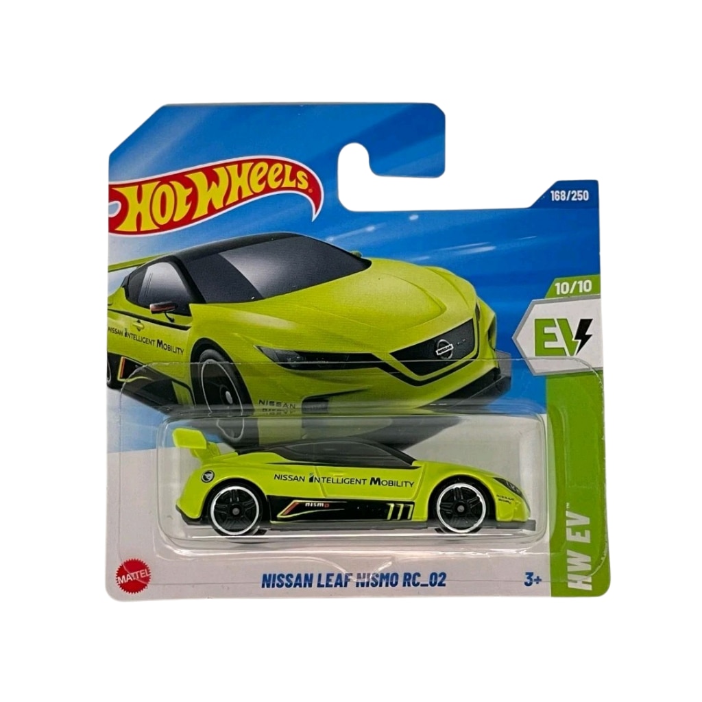 Masinuta Hot Wheels Nissan Leaf Nismo RC_02, HW EV 2025, Treasure Hunt - TH, Verde, 1:64
